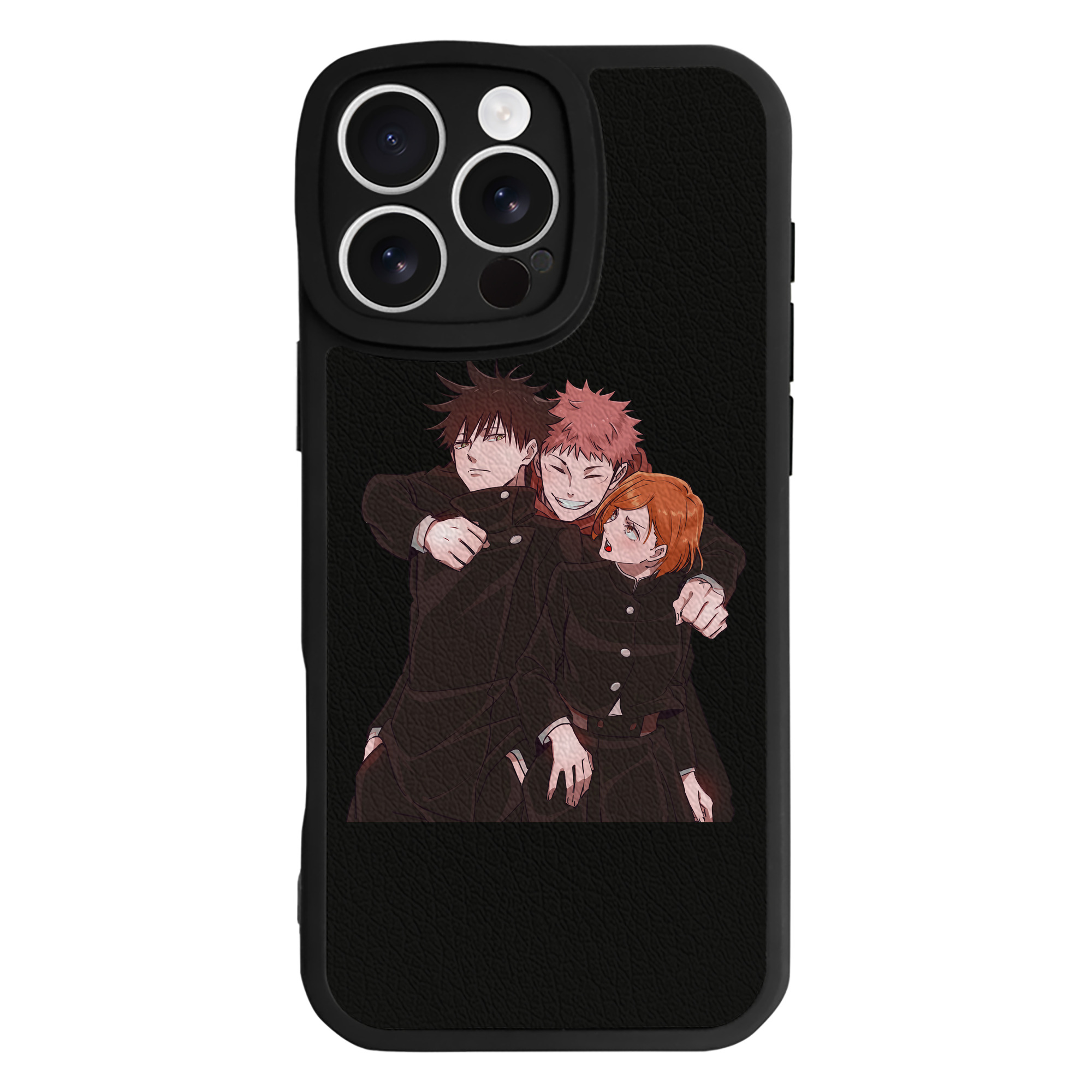 （画像用） 呪術廻戦 Jujutsu Kaisen 【iPhone 16シリーズ対応】シリコンスマホケース（レザー調） 材質：シリコン